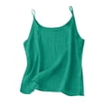 thumbnail image 1 of CheerKidz Women's Cotton Linen Solid Color Camisole Tops Summer Sleeveless Casual Cami,Lightweight Layering and Sleepwear(Z01-Mint Green,2XL), 1 of 6