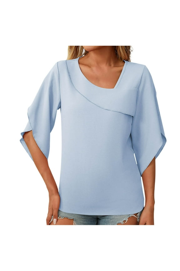 Women's Lace Hollow Out Tops Round Neck Sleeveless Back Buckle Blouse,Solid Color Fashion Summer Clothes(Blue#3,S)