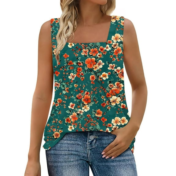 CheerKidz Women's V-Neck Sleeveless Solid Summer Casual Tops Spring and Summer Fashion Trendy Tunic, Breathable Vacation Wear(Multicolor#2,S)