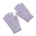 thumbnail image 1 of CheerKidz Womens Touchscreen Winter Gloves Solid Color Cold Weather Warm Knitted Gloves for Everyday Use Casual Wear Outdoor Activities Perfect for Daily Work and Travel(Purple#4,Free Size), 1 of 2