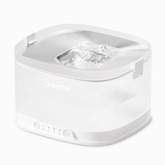 Cheerble Elfin D1 Pro Pumpless Stainless Steel Dog Water Fountain with Filter, 4 L