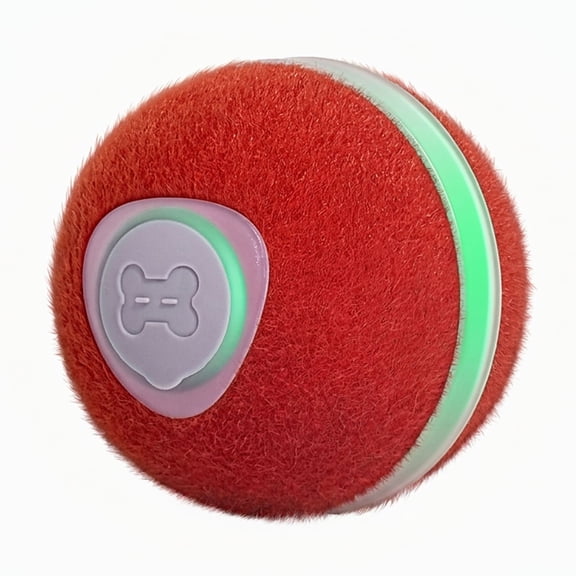 Cheerble Wicked Ball M3 Automatic Ball & Interactive Cat Toy with Bell, Vintage Red