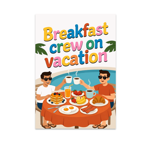 Cheerful Breakfast Wall Decor - Kitchen Enthusiast - 13x19 Poster Print