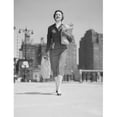 thumbnail image 1 of Cheerful Businesswoman Carrying Shopping Bags Poster Print - 18 x 24 in., 1 of 1