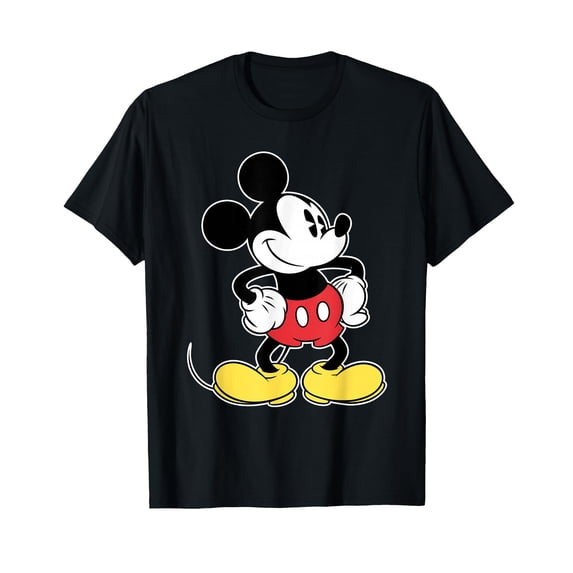 Cheerful Cartoon Mouse Graphic T-Shirt for Fun and Casual Wear