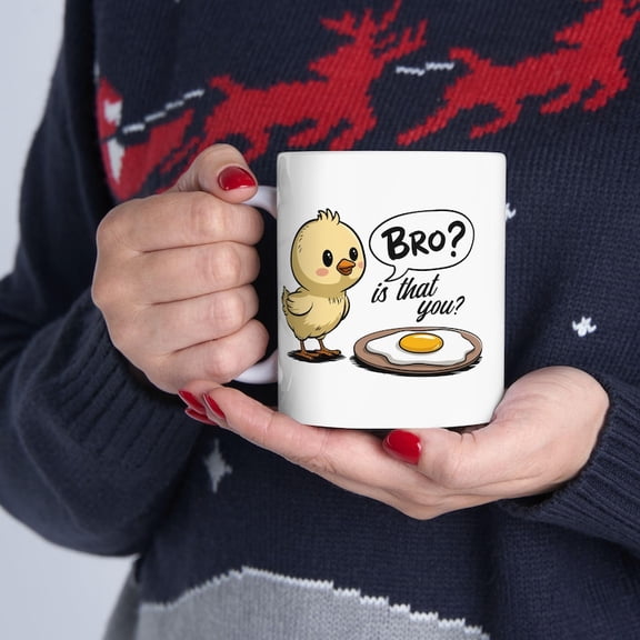 Cheerful Chick Ceramic Coffee Mug Fun Kitchen DE1cor, Spring Gift