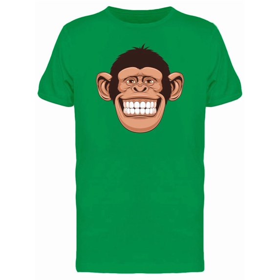Cheerful Chimpanzee Head Tee Men's -Image by Shutterstock