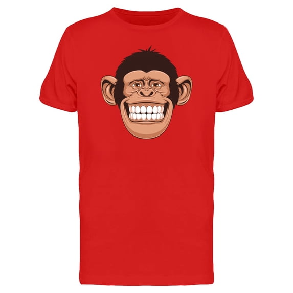 Cheerful Chimpanzee Head Tee Men's -Image by Shutterstock
