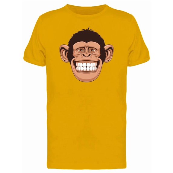 Cheerful Chimpanzee Head Tee Men's -Image by Shutterstock