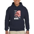thumbnail image 1 of Cheerful Devil Techno Style Hoodie Men -Image by Shutterstock, Male 4X-Large, 1 of 4