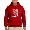 thumbnail image 1 of Cheerful Devil Techno Style Hoodie Men -Image by Shutterstock, Male 5X-Large, 1 of 4