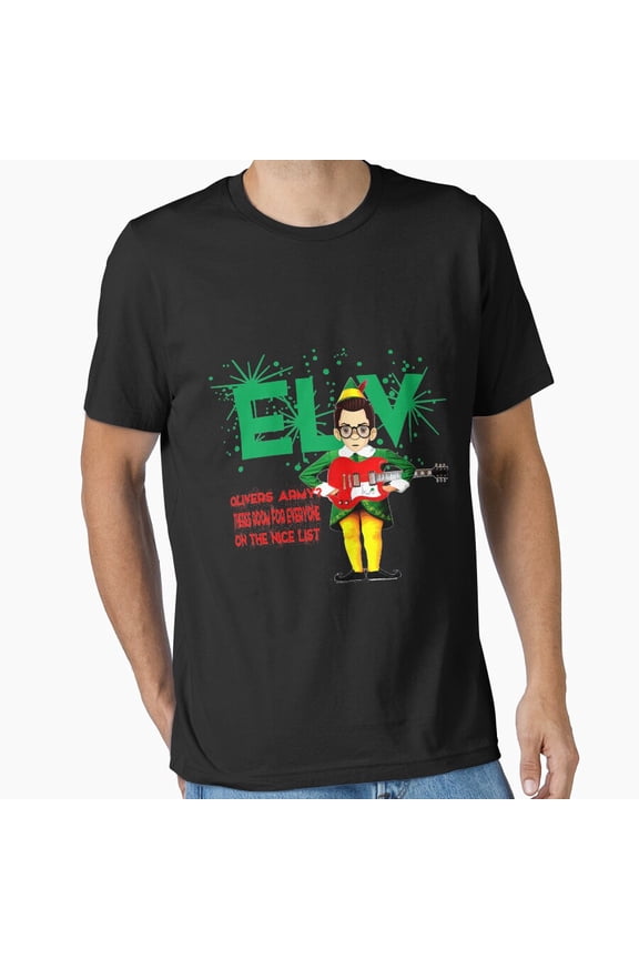 Cheerful Elf Saying There’s Room for Everyone on the Nice List Quote Unisex T-Shirt, up to size 5XL