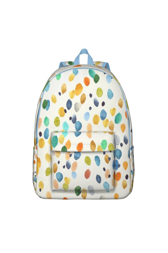 Cheerful Flowers Print Backpack Gift Idea Large School College Bookbag with Laptop Sleeve Reliable Everyday Backpack for Work Campus