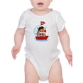 thumbnail image 1 of Cheerful Fox Pirate On A Ship Bodysuit Infant -Image by Shutterstock,  6 Months, 1 of 4