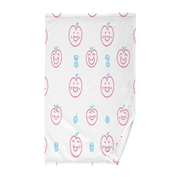 Cheerful Fruits Hand Towel Cotton 16x28 in Soft Absorbent Quick Dry Bath Face Towel