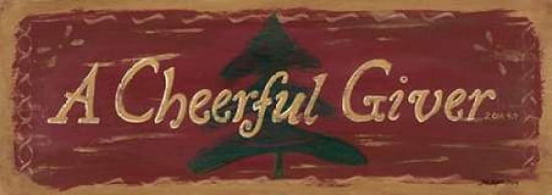 Cheerful Giver Canvas Art - Jo Moulton (24 x 48)
