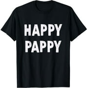 Cheerful Grandpa Gift: Happy Pappy Shirt for a Funny Grandpa - Perfect Grandparent Present!