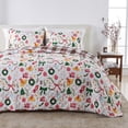 thumbnail image 1 of Christmas Quilt Set - Lightweight, Soft, Seasonal - 3-Piece Reversible Holiday Bedding Set (Full / Queen, Celebration), 1 of 6