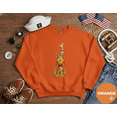 thumbnail image 1 of Cheerful Max Dog Lights Festive Holiday Fun Celebration Winter Cozy Sweatshirt up to size 5XL, 1 of 2