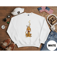 thumbnail image 1 of Cheerful Max Dog Lights Festive Holiday Fun Celebration Winter Cozy Sweatshirt up to size 5XL, 1 of 2
