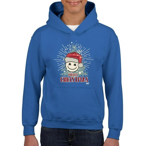 Cheerful Merry Christmas Graphic Youth's Hoodie