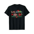 thumbnail image 1 of Cheerful New Year Tee Festive Holiday Graphic 2025 Print Top Celebration Party Apparel Casual Black S-5XL, 1 of 5
