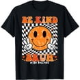 thumbnail image 1 of Cheerful Orange Smiley Face T-Shirt Promoting Kindness and Anti-Bullying, 1 of 5