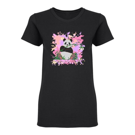 Cheerful Panda Shaped Tee Women's -Image by Shutterstock