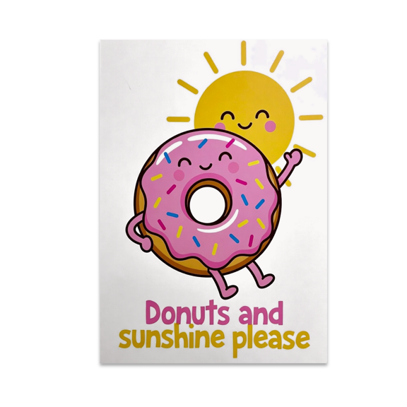 Cheerful Retro Wall Decor - Donut Lover - 13x19 Poster Print