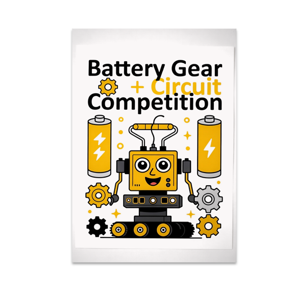 Cheerful Robotics Art - Robotics Enthusiast - 13x19 Poster Print