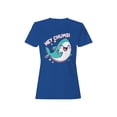 thumbnail image 1 of Cheerful Shark "Hey Chums!" Design Women's T-shirt, 1 of 3