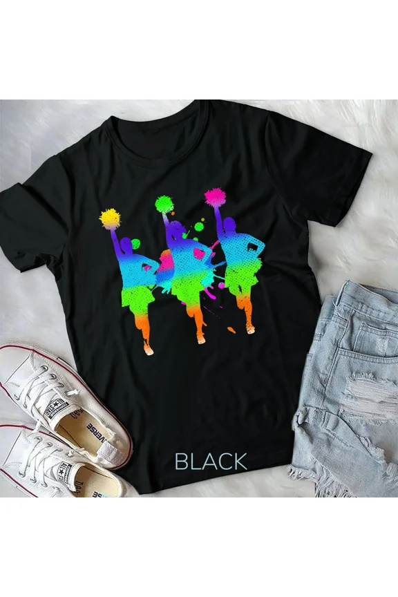 Cheering Cheer Team Cheerleading Colorful Cheerleader Unisex Tshirt