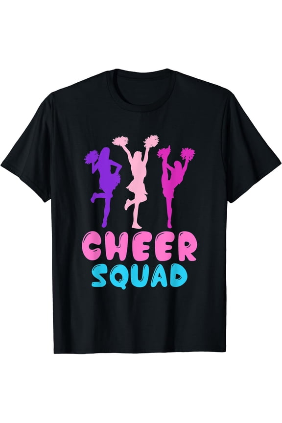 Cheering Practice Cheerleader Cheer Squad Cheerleading T-Shirt Black Large