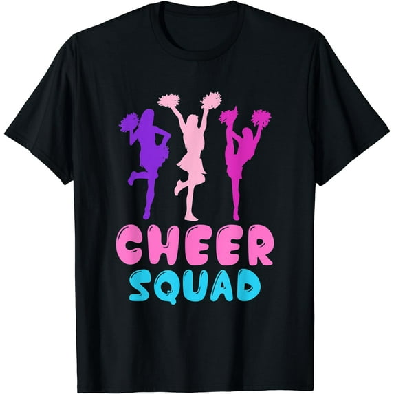 Cheering Practice Cheerleader Cheer Squad Cheerleading T-Shirt Black X-Large