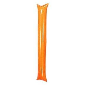 Cheering Team Spirit Stick Clapper,Cheerleading Plastic Inflatable Stick,Round Head Stick Noise Maker,for Sporting Events,Dance Party Favors,Concerts,3.93x23.62 inch(Orange)