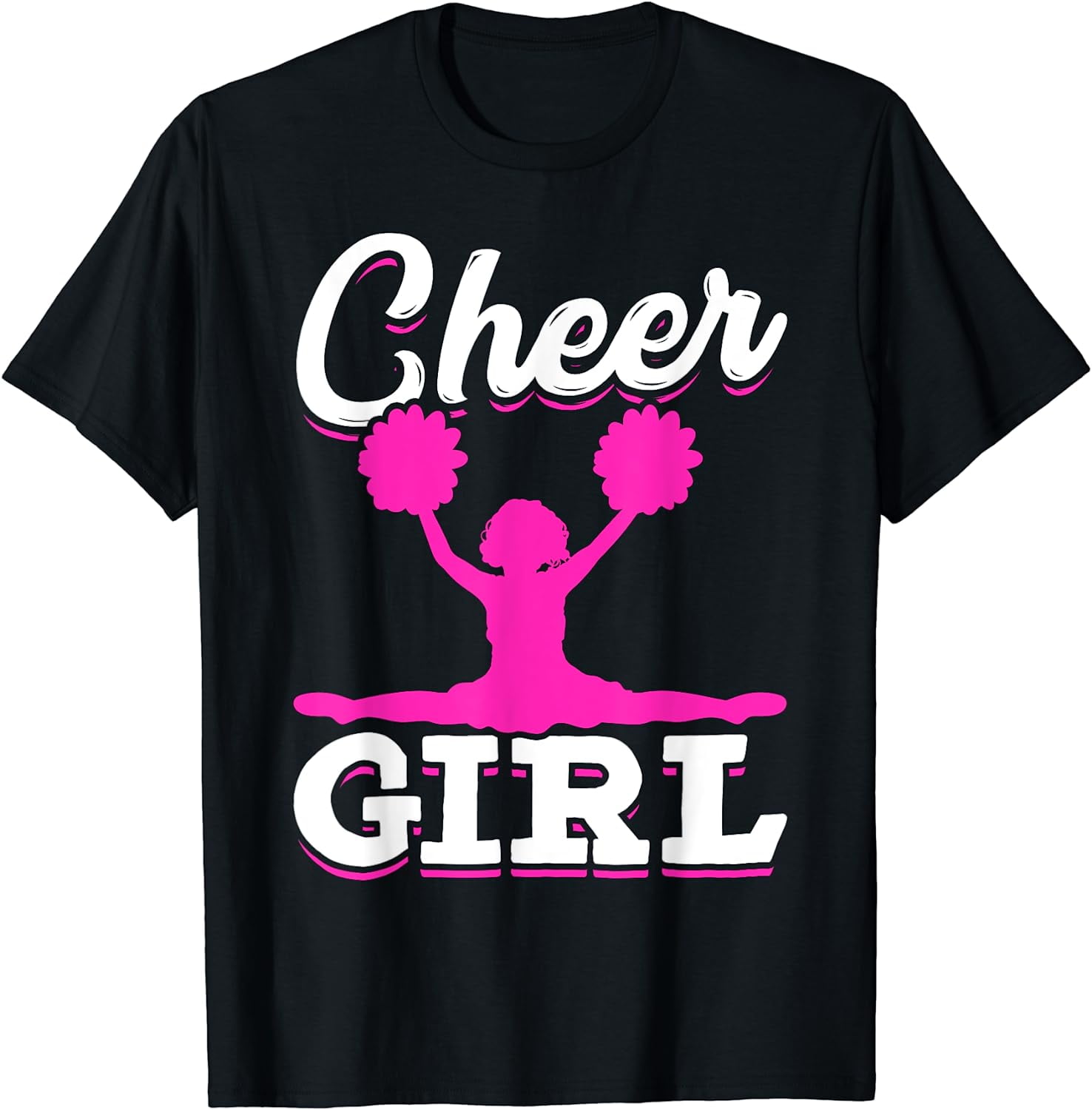 Cheering Women Girls Cheer Team Cheerleader Cheerleading T-Shirt ...