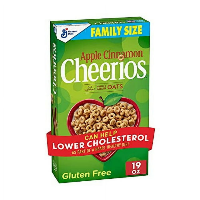 Cheerios Apple Cinnamon Cheerios Heart Healthy Cereal, 19 OZ Family