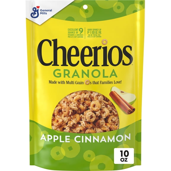 Cheerios Granola, Apple Cinnamon, Good Source of Fiber, 10 oz