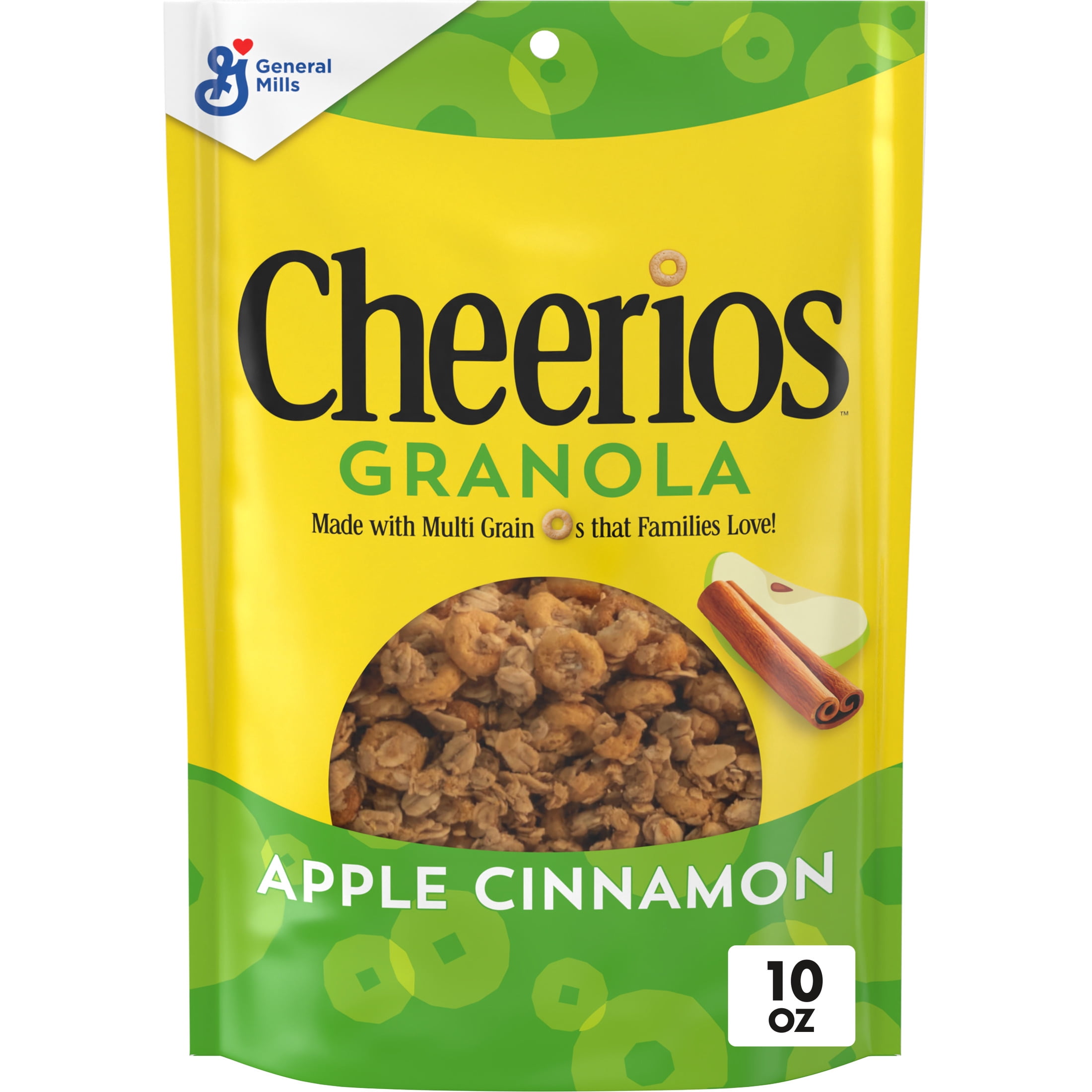Cheerios Granola, Apple Cinnamon, Good Source of Fiber, 10 oz - Walmart.com