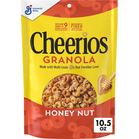 Cheerios Granola, Honey Nut, Good Source of Fiber, 10.5 oz