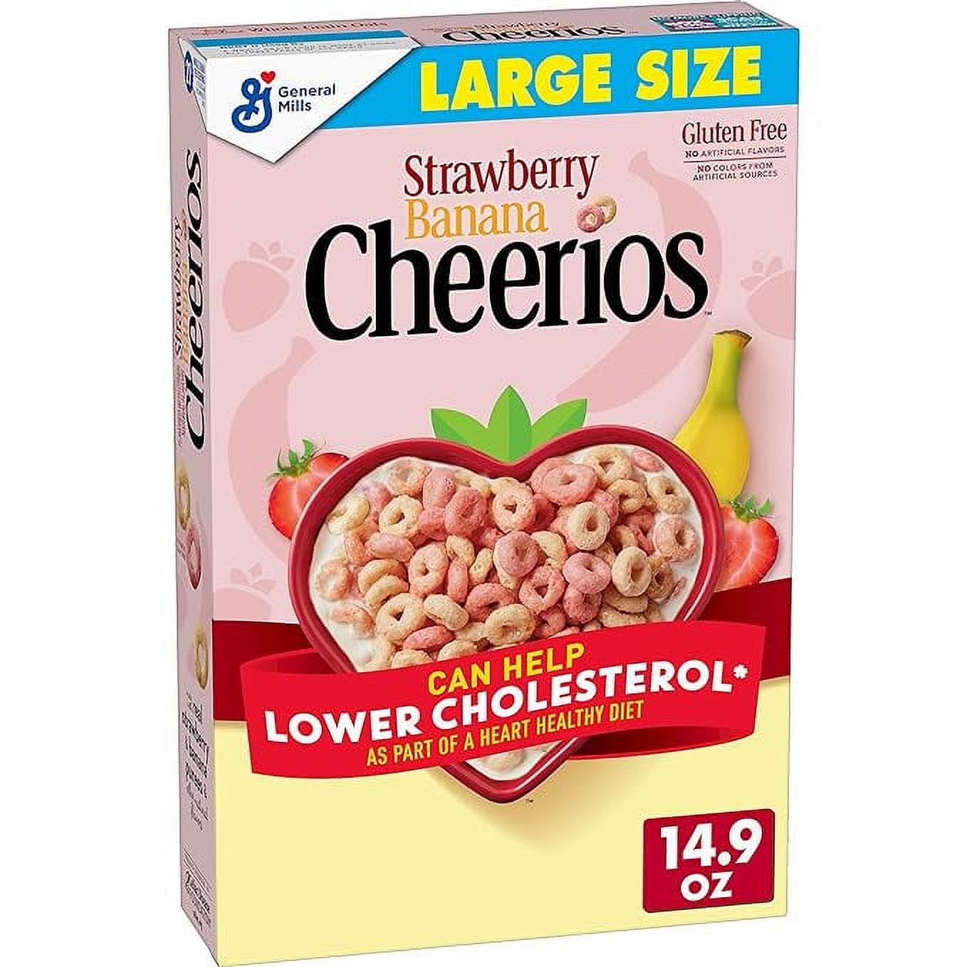 Cheerios Heart Healthy Cereal, Gluten Free Cereal with Whole Grain Oats, Giant Size, 20 OZ