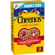 Cheerios, Heart Healthy Gluten Free Breakfast Cereal, Family Size, 18 oz