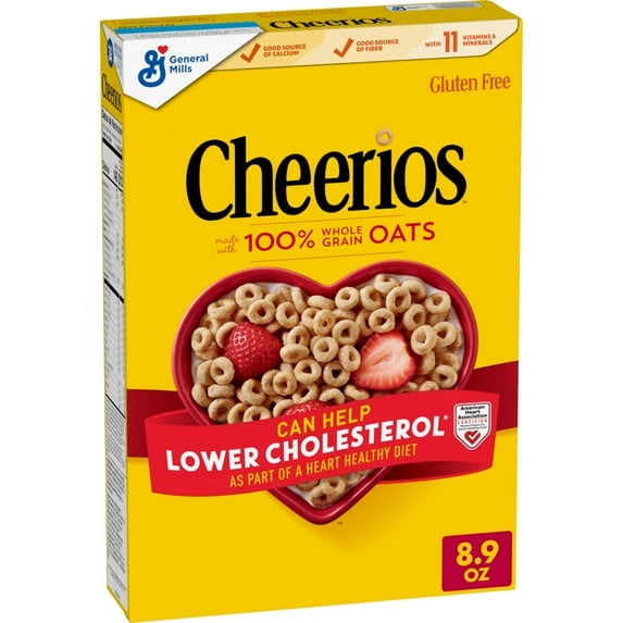Cheerios, Heart Healthy Gluten Free Breakfast Cereal, 8.9 oz(pack of 2)