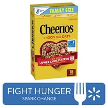 Cheerios, Heart Healthy Gluten Free Breakfast Cereal, Family Size, 18 oz