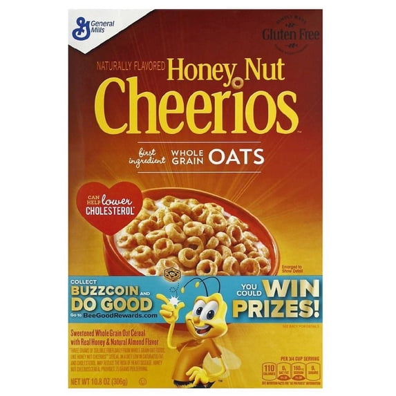 Cheerios Honey Nut Cereal 10.8 oz Pack of 2