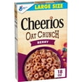 thumbnail image 1 of Cheerios Oat Crunch Berry Oat Breakfast Cereal (Pack of 20), 1 of 7