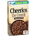 thumbnail image 1 of Cheerios Oat Crunch Chocolate Breakfast Cereal, Made with Whole Grain, Family Size, 24 oz, 1 of 15