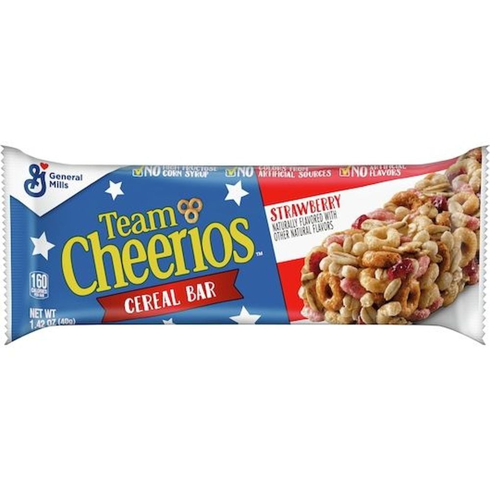 Cheerios Strawberry Cereal Bar, 1.42 Ounce -- 96 per Case.