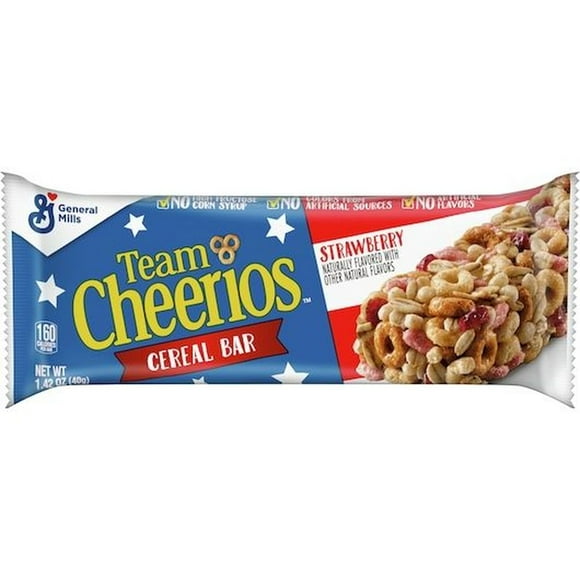 Cheerios Strawberry Cereal Bar, 1.42 Ounce -- 96 per Case.