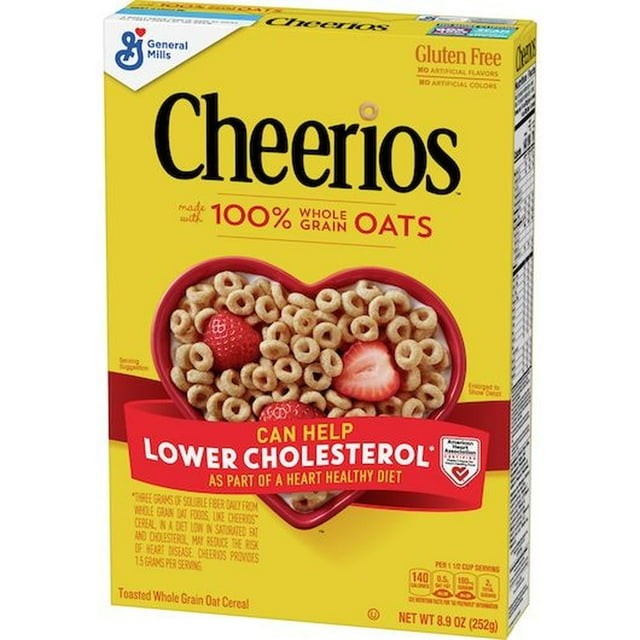 Cheerios Toasted Whole Grain Oat Cereal, 8.9 Ounce -- 12 per Case.